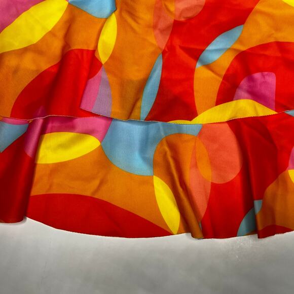 Soly Hux Tankini Ruffle Geometric Neon Swimsuit New Large - Picture 7 of 13